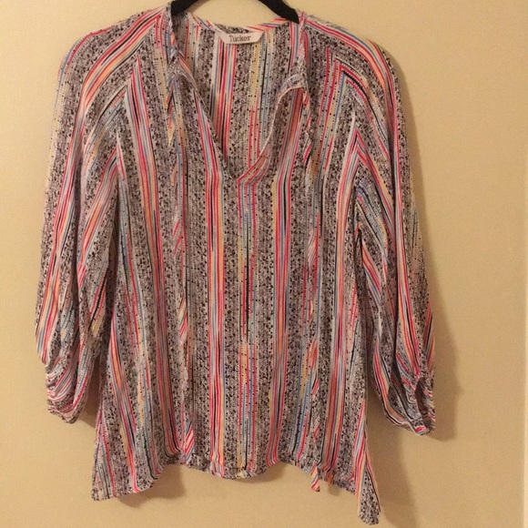 Tucker Silk Classic Tassel Blouse - Picture 1 of 5